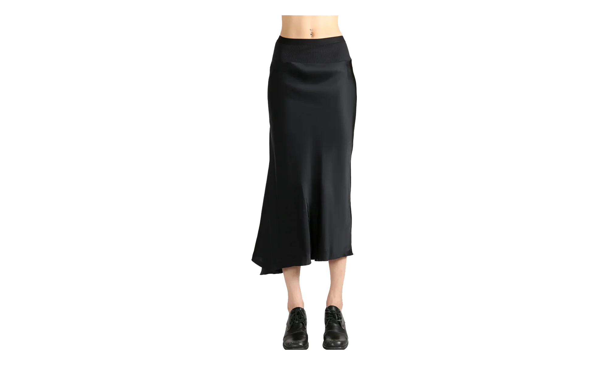 Charmeuse A Line Bias Skirt WMNS "Black" RP02E4343 SCH 09