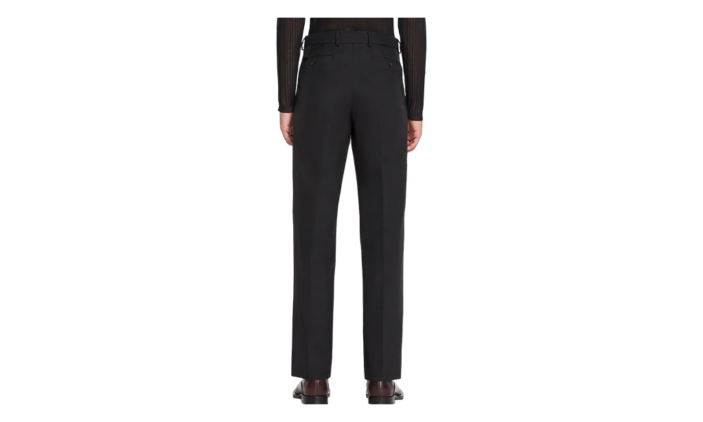 BELTED STRAIGHT LEG TROUSERS "Black" RM TR0011 5678 E23 10