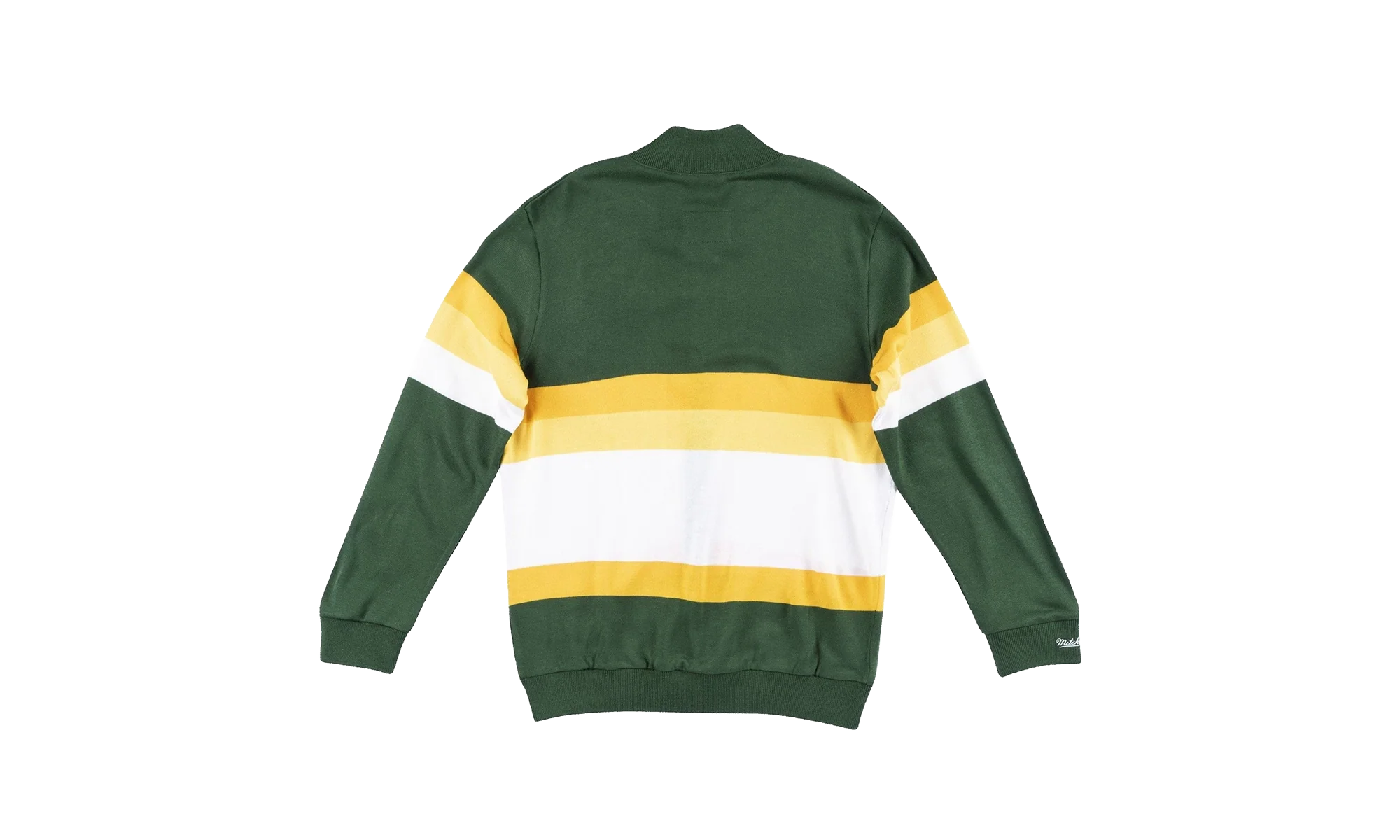 NFL Front Stripe Full Zip Sweater "Green Bay Packers - Hunter Green" SWTRAJ18024 GBPHNGN
