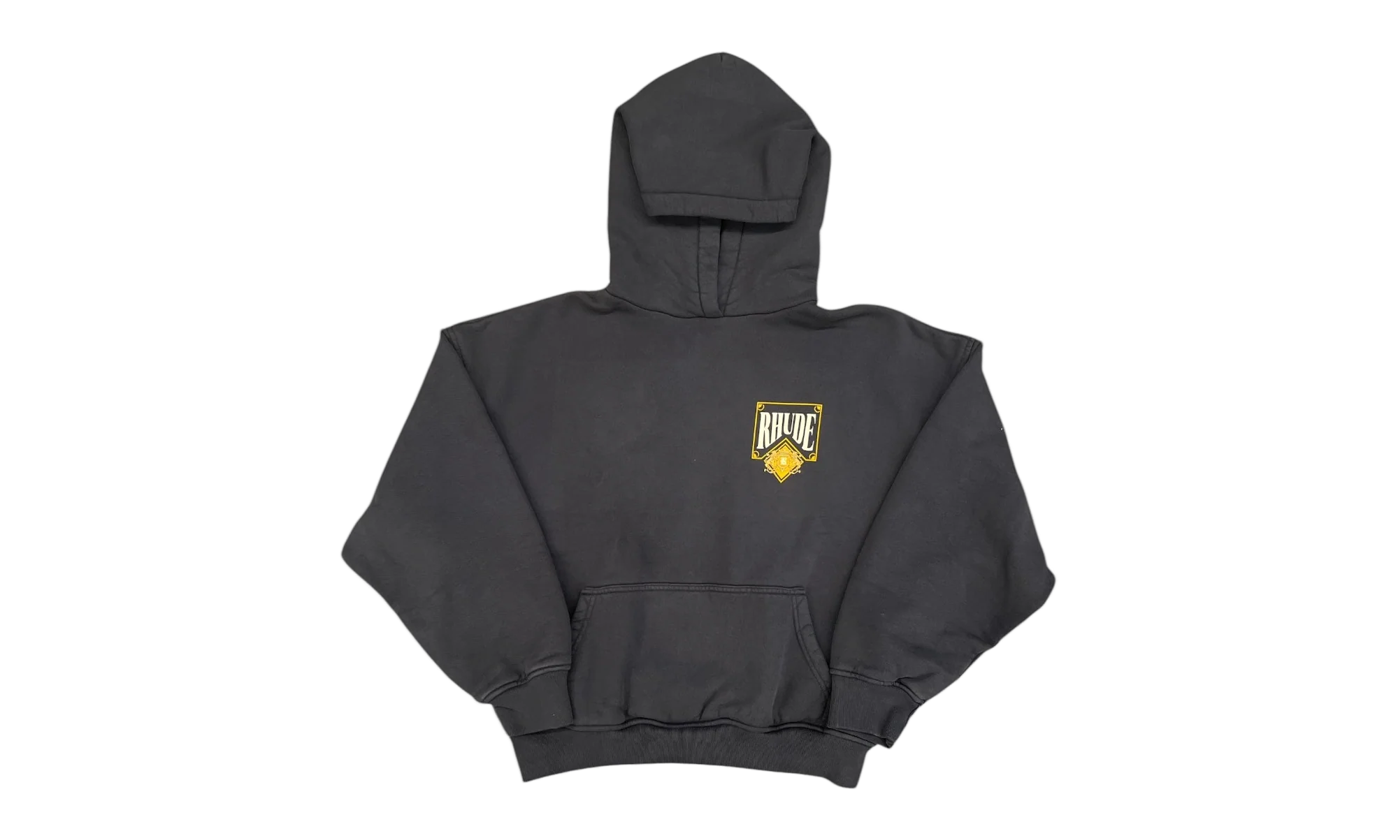 Playing Card Hoodie "Vintage Black / Yellow" RHSS26HO05012 BLK