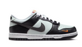 Dunk Low Black Bright Mandarin Mini Swoosh (GS)