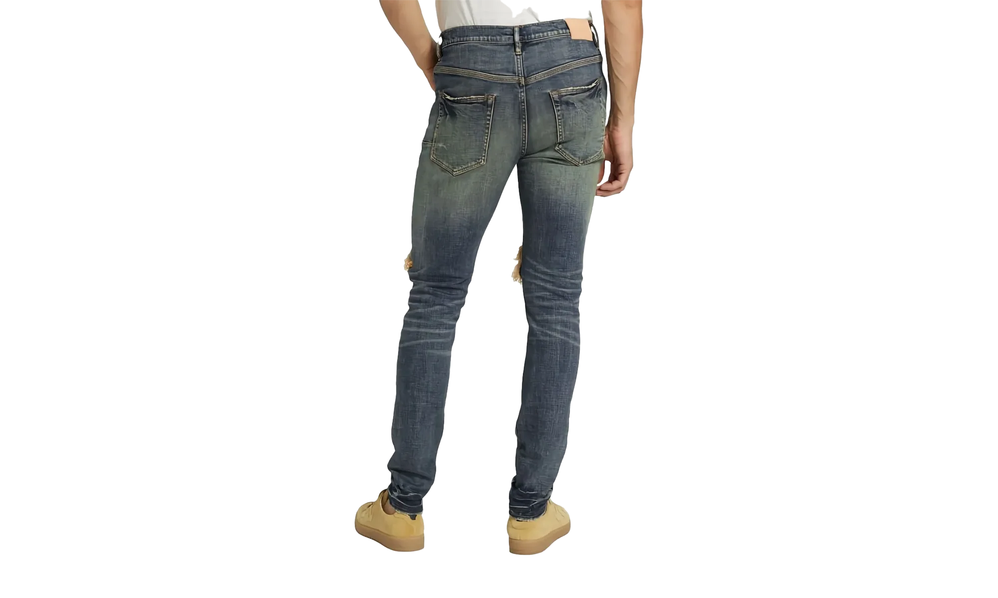 DROPPED FIT JEANS - MID RISE WITH TAPELEG "Indigo" P002 MID 34