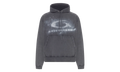 Oversized Drawstring Hoodie "Washed Black / White" 858143 TTVN6 9034