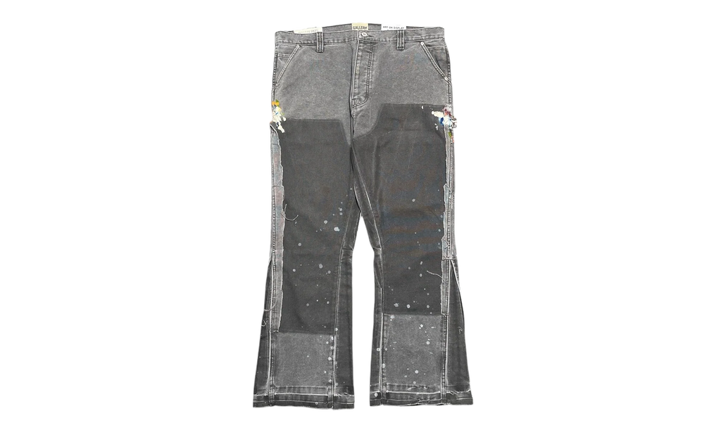 LA Carpenter Pants Flare Paint Splatter "Charcoal Multi" GD135