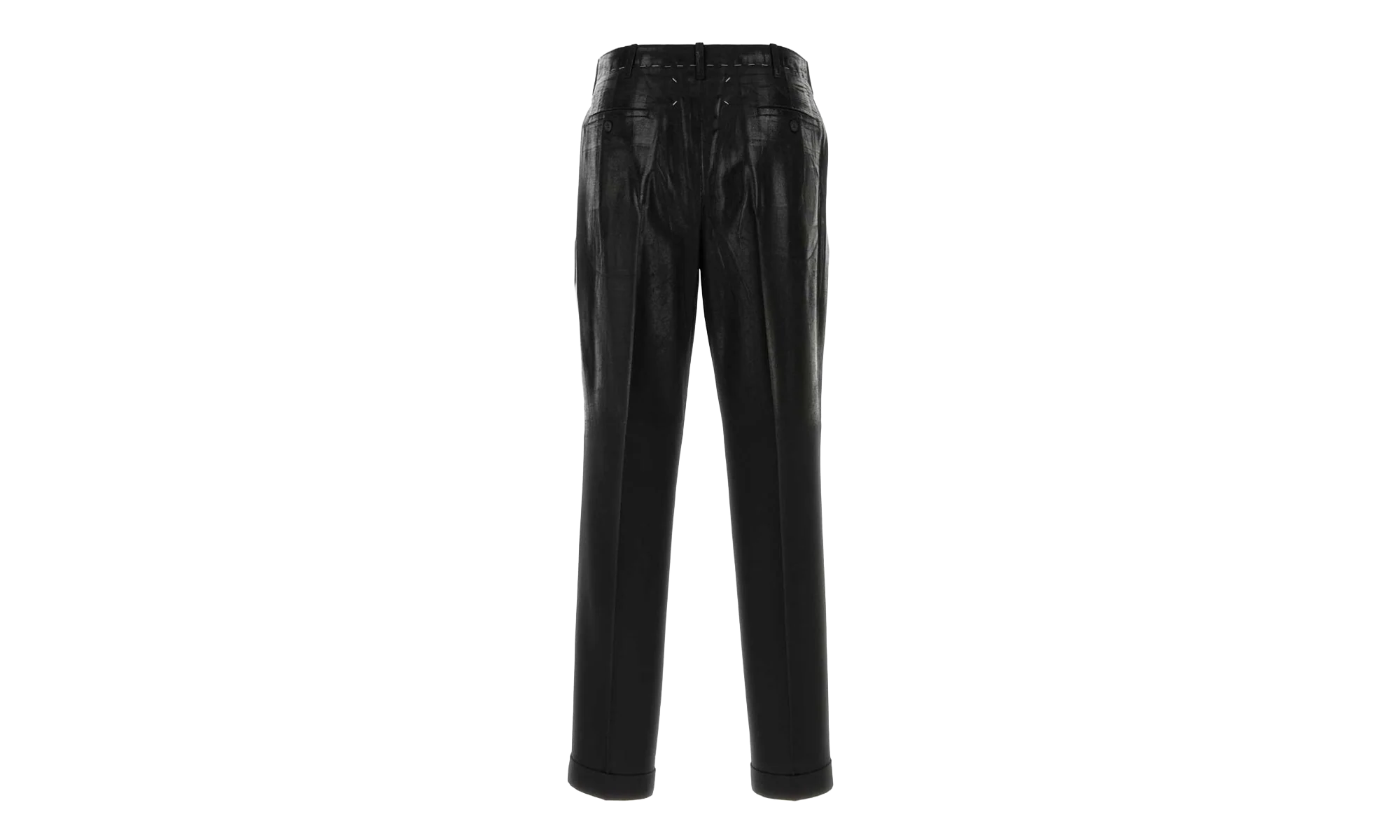 Coated Pleated Trousers "Black" S50KA0702M35745900