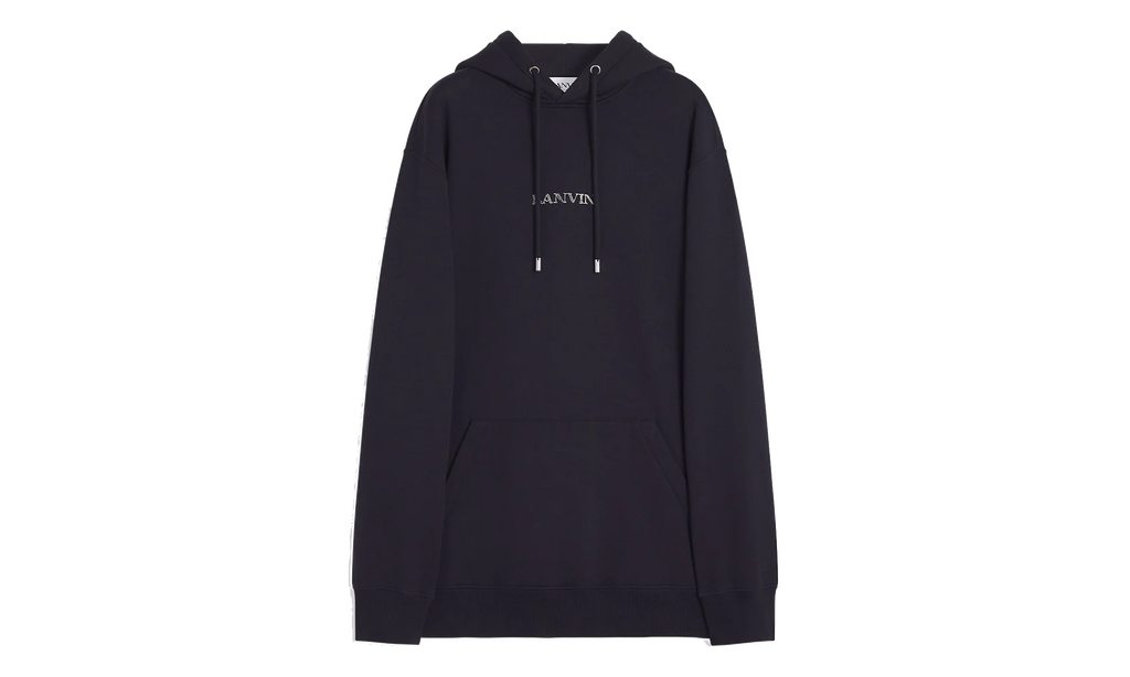 EMBROIDERED OVERSIZED HOODIE "Black" RU HO0009 J110 P24 10