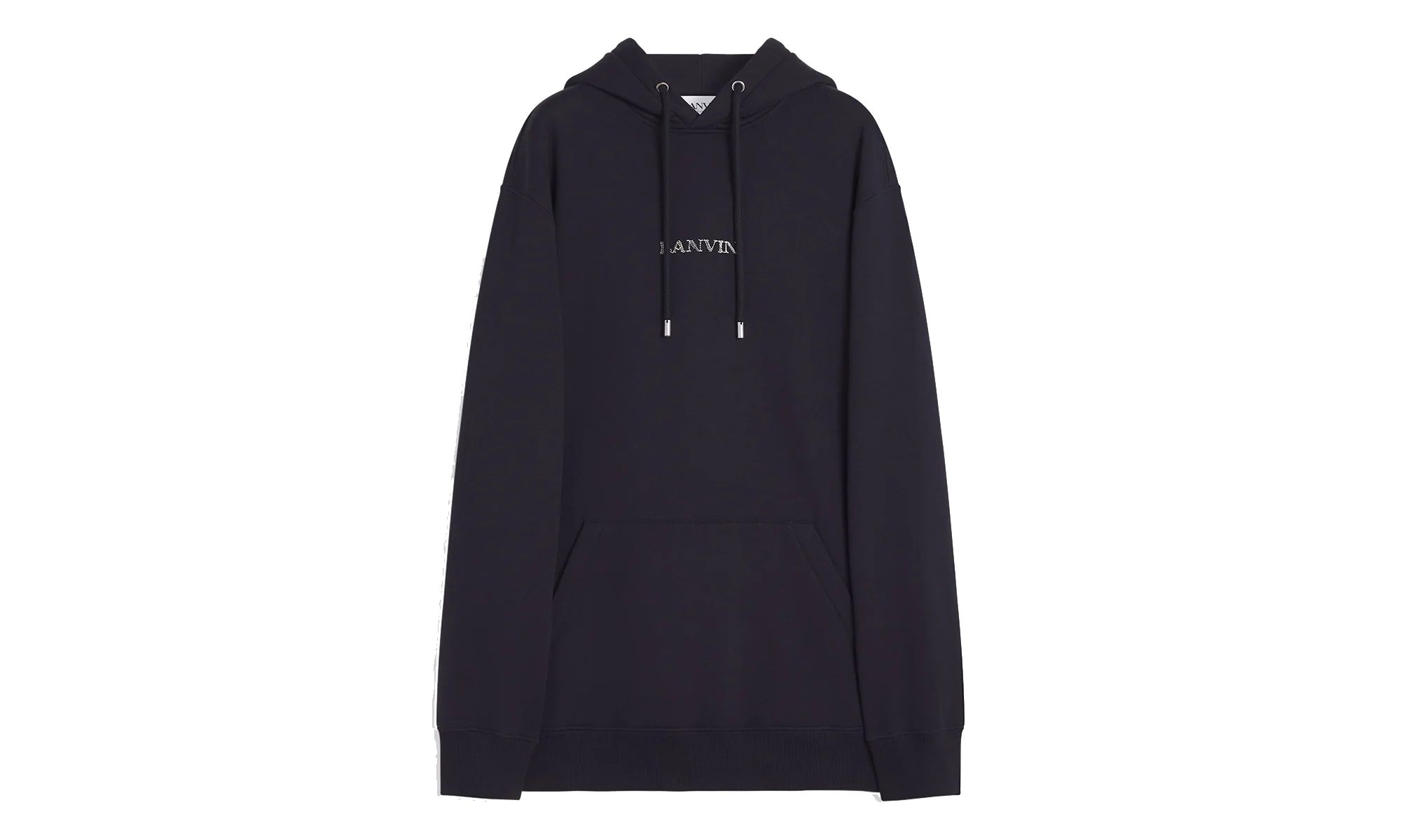 EMBROIDERED OVERSIZED HOODIE "Black" RU HO0009 J110 P24 10