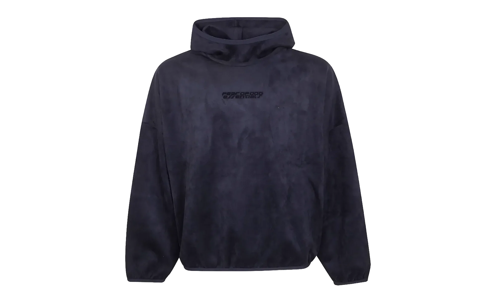 Suede Fleece Modern Hoodie "Vintage Black" 192HO256941F