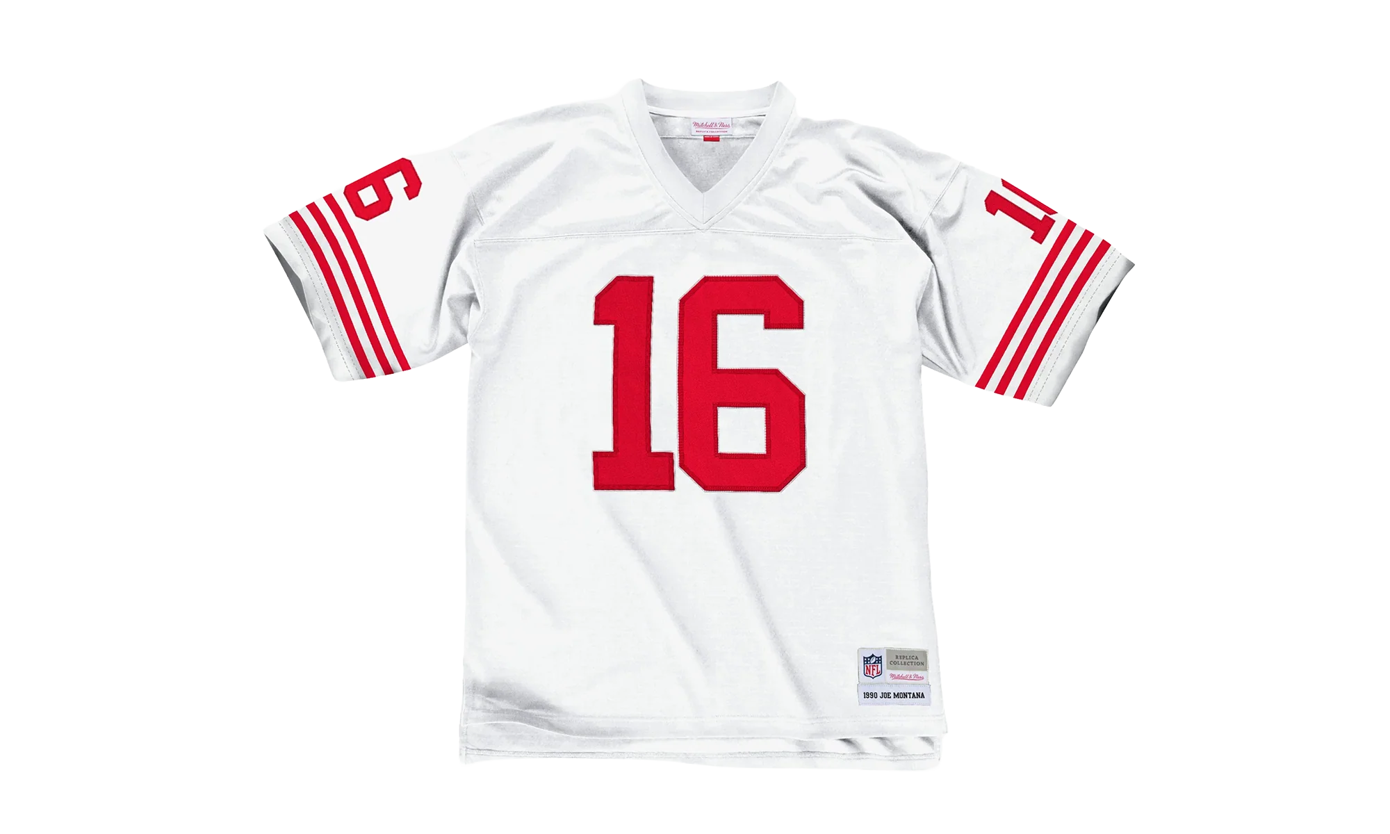 NFL Joe Montana Legacy Jersey "1990 San Francisco 49ers - Scarlet" LGJYAC18051 SF4WHIT90JMO