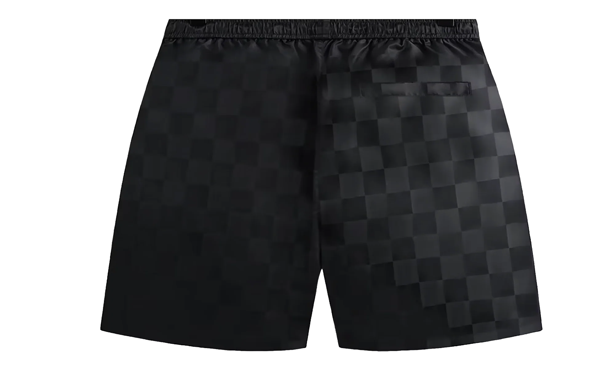 Checkered Satin Collins shorts "Black" KHM060696 001
