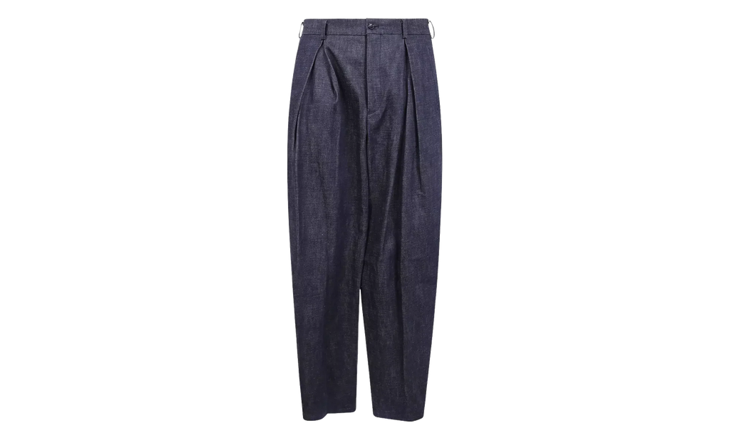 Pleated Denim Trousers "Indigo" PPP045051