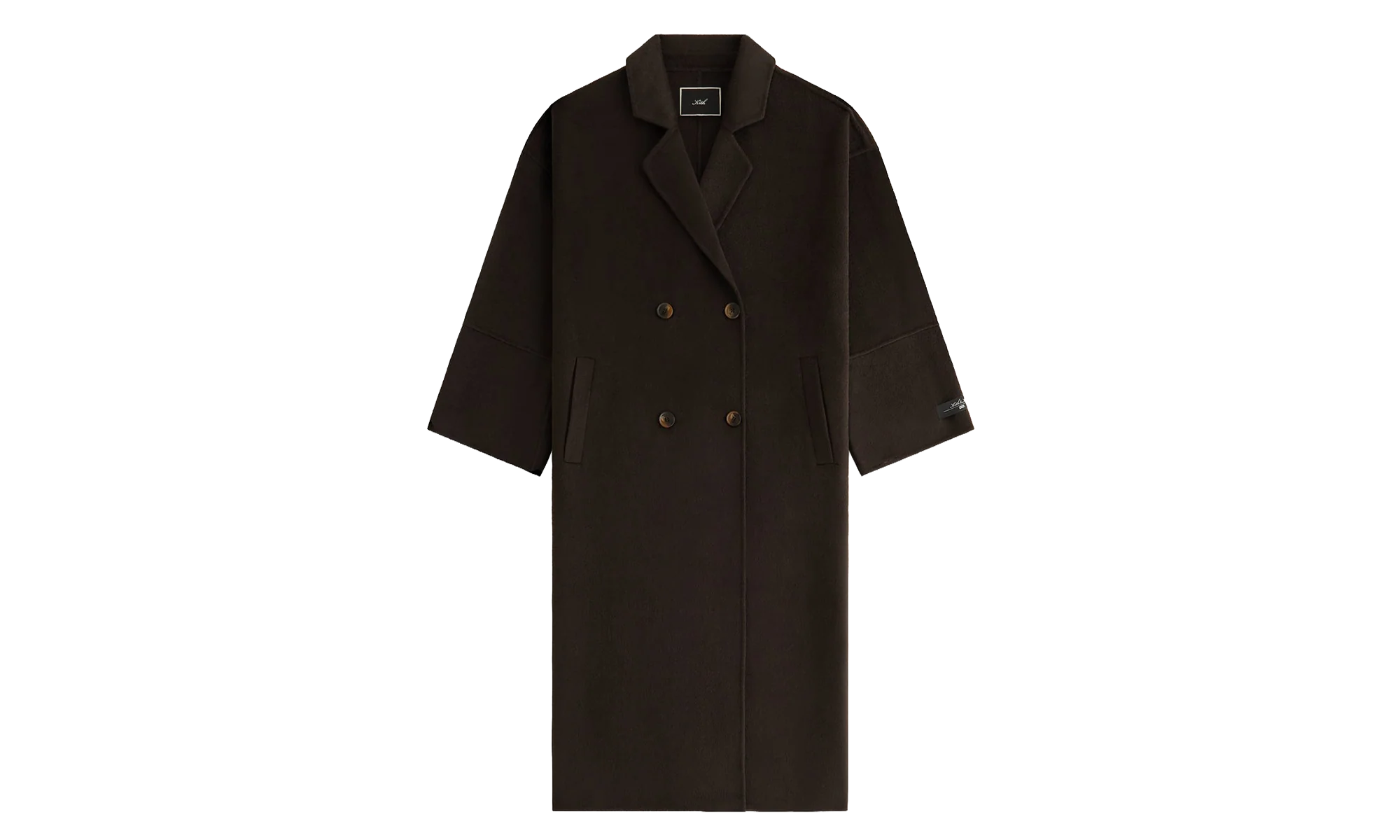 Merra Double Breasted Coat "Dark Brown" khw010217 244