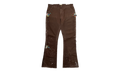 LA Flare Carpenter Pants Paint Splatter "Dark Brown Multi" GDLFCDB