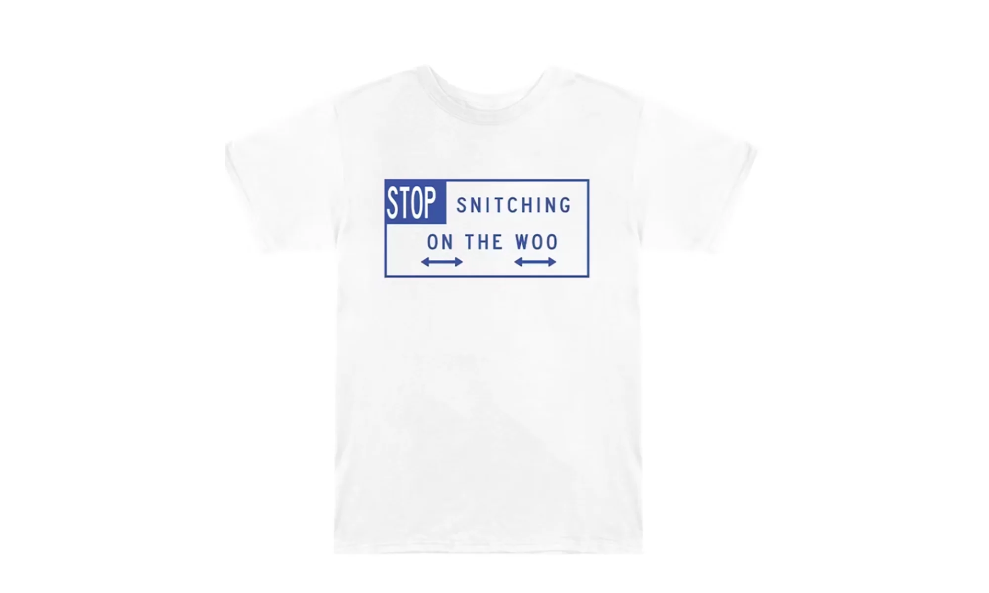 Stop Snitching SS Tee "Pop Smoke - White" Y9JHH6S4P