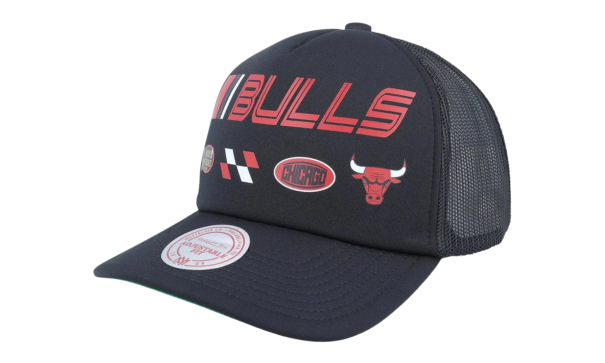 NBA Hardwood Classics Speedway Trucker Cap "Chicago Bulls - Black" HT8691 CBUBLCK