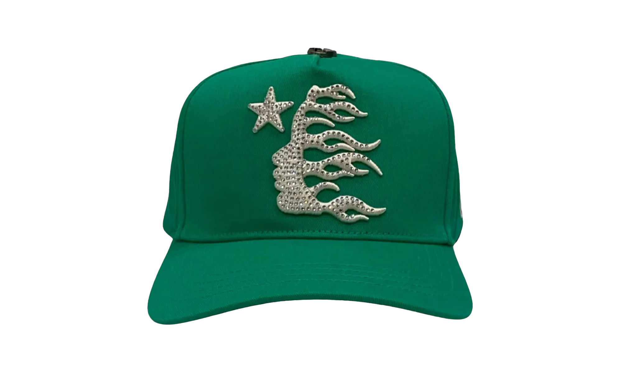 Rhinestone Snapback Hat "Green" HSR143