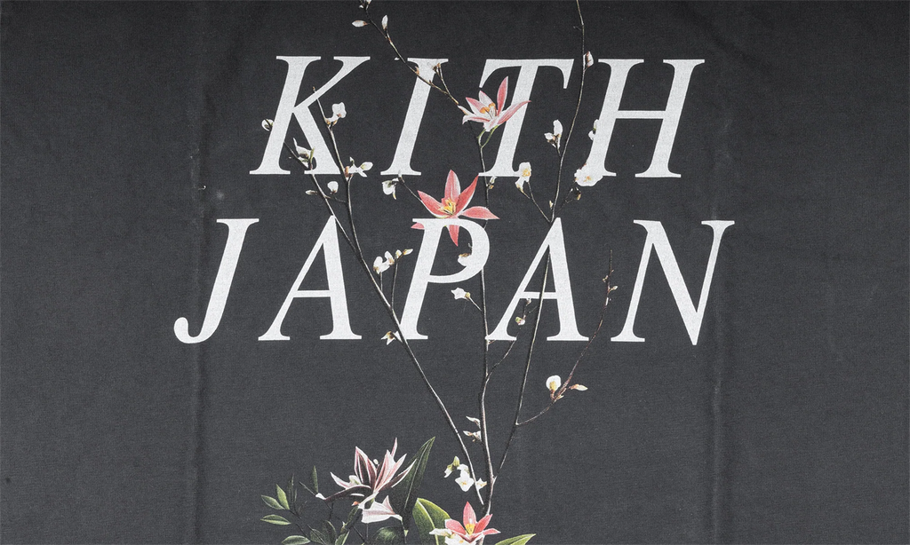 Japan flower vintage tee "Black" KHM034701 101