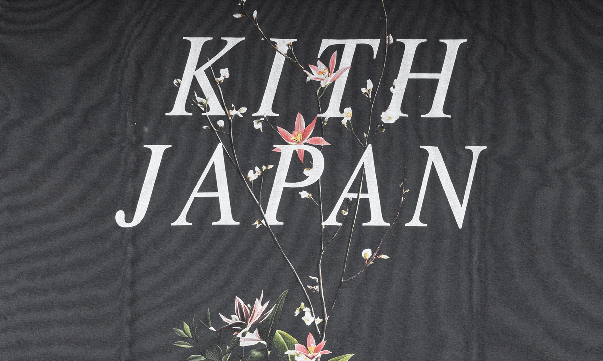 Japan flower vintage tee "Black" KHM034701 101