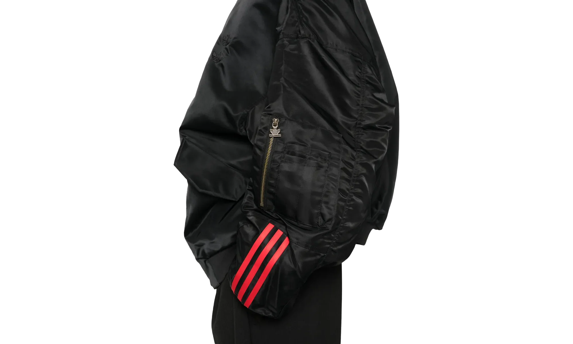 CHAVARRIA SATIN BOMBER JACKET "Black" KD9361