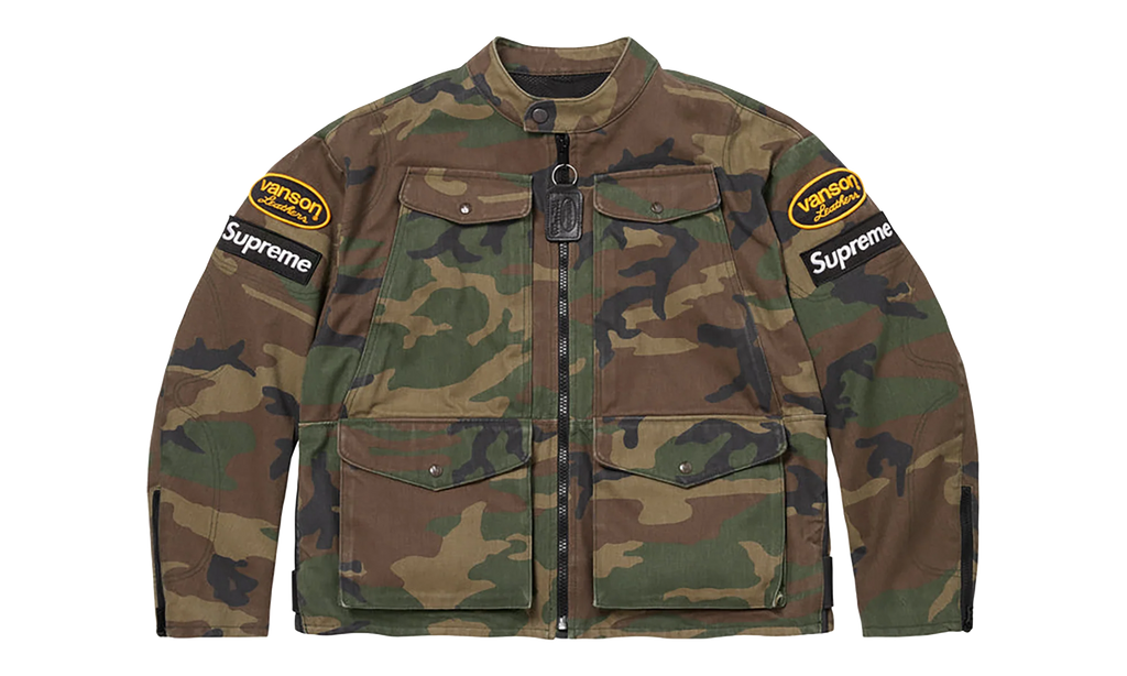 Vanson Leathers® Cordura® Jacket "SS26 - Woodland Camo" SU27115