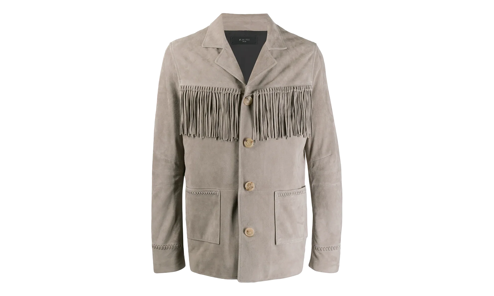 Fringe Suede Jacket "Grey" Y0M04208SU GRY