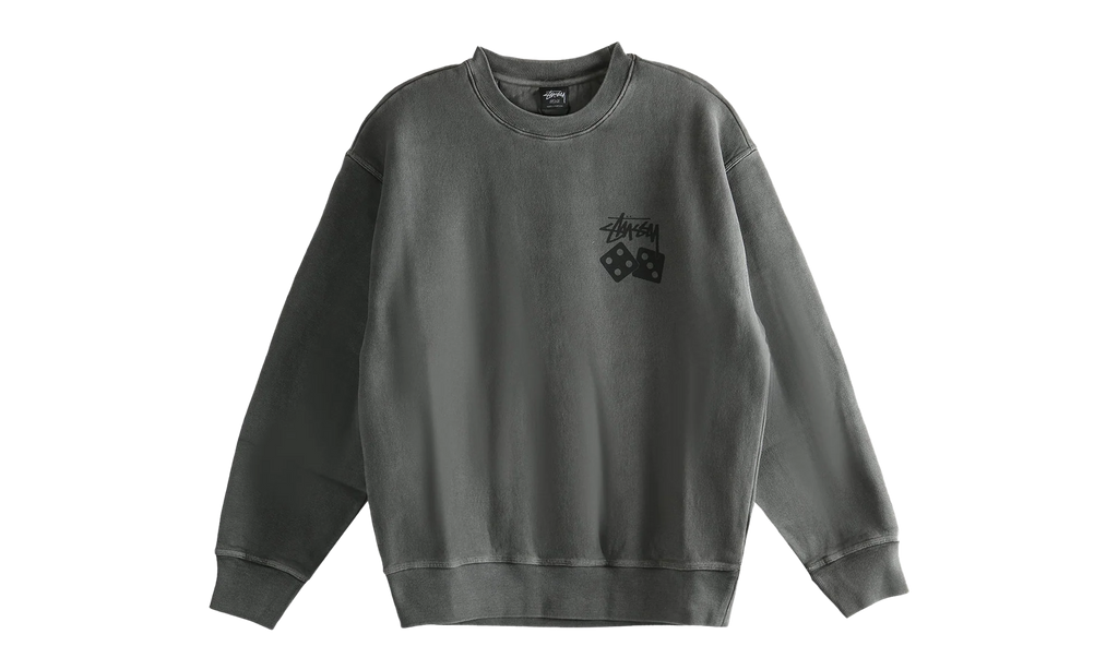Dice Pig Dyed Crew Sweatshirt "BLACK" 1915077 BLAC