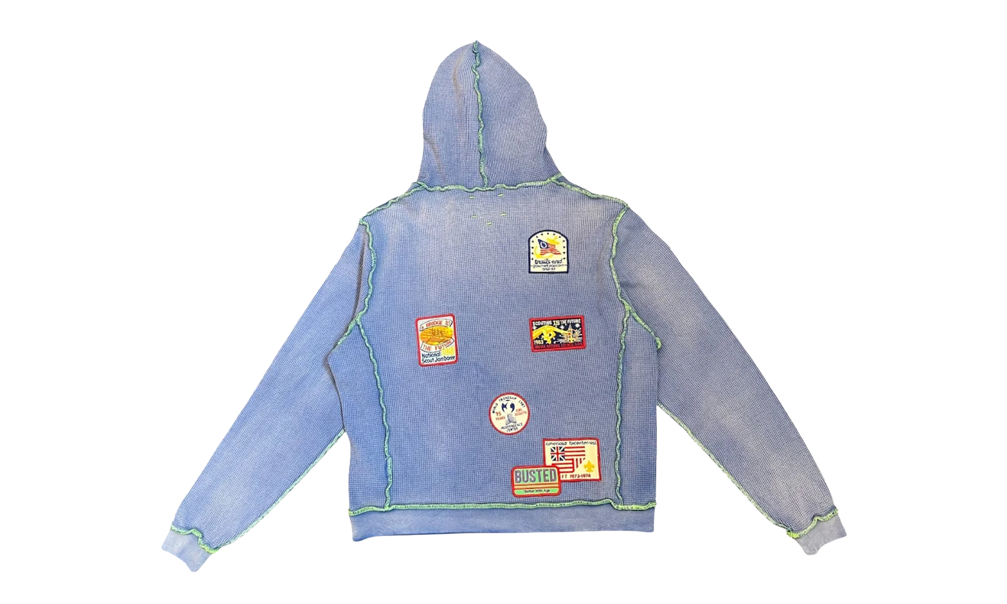 Gentlemen's Waffle Hoodie "Blue" BWA84