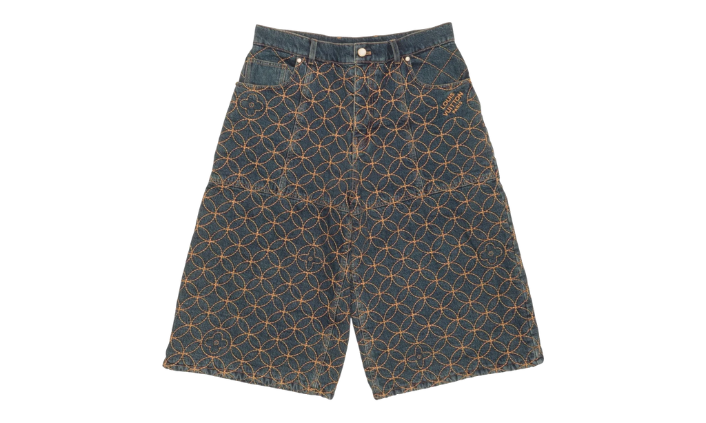 Dandy Quilted Jeans Shorts "Deep Indigo" 1AILV7