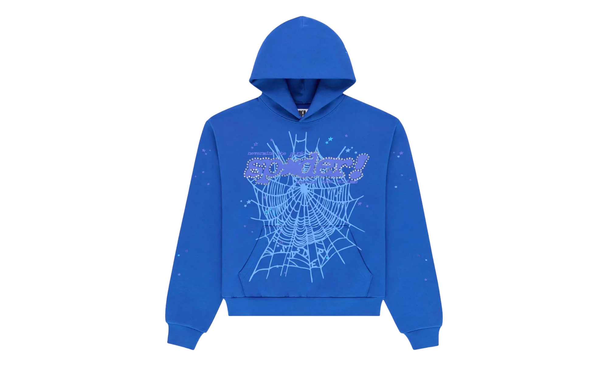 Rhinestone Punk V2 Hoodie "Blue" SP5der408