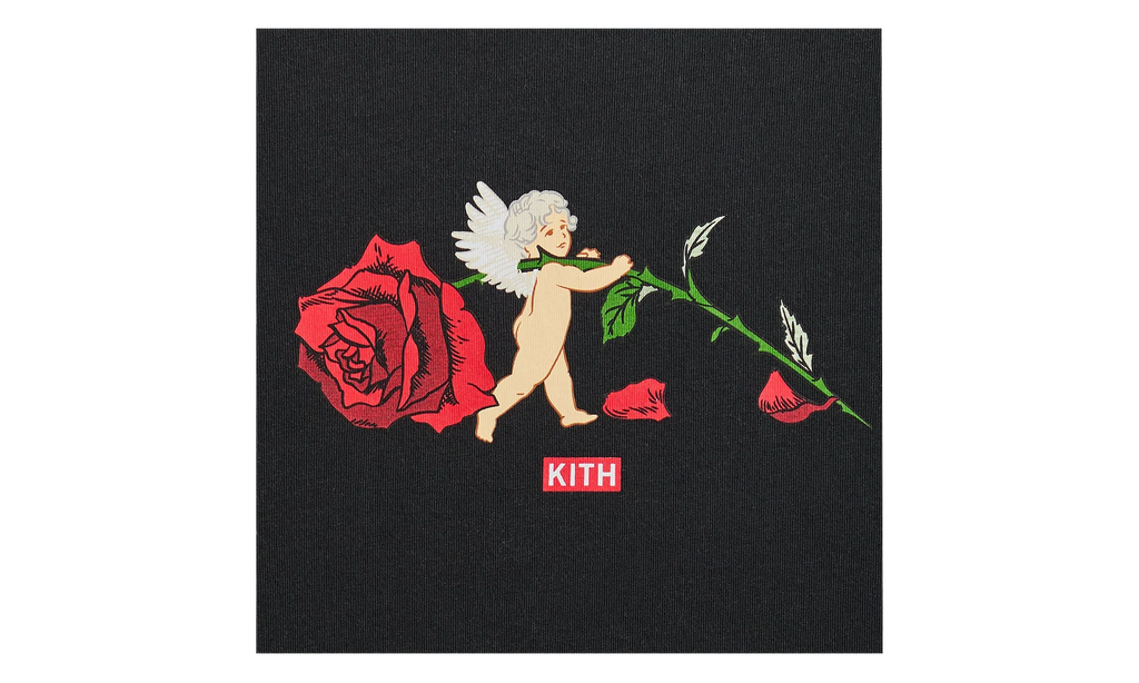 Cupid Rose Long Sleeve Tee "Black" khm034591 001