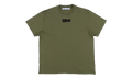Logo Printing Round Neck Loose Short Sleeve "Olive / Black" OMAA038F21JER0015510