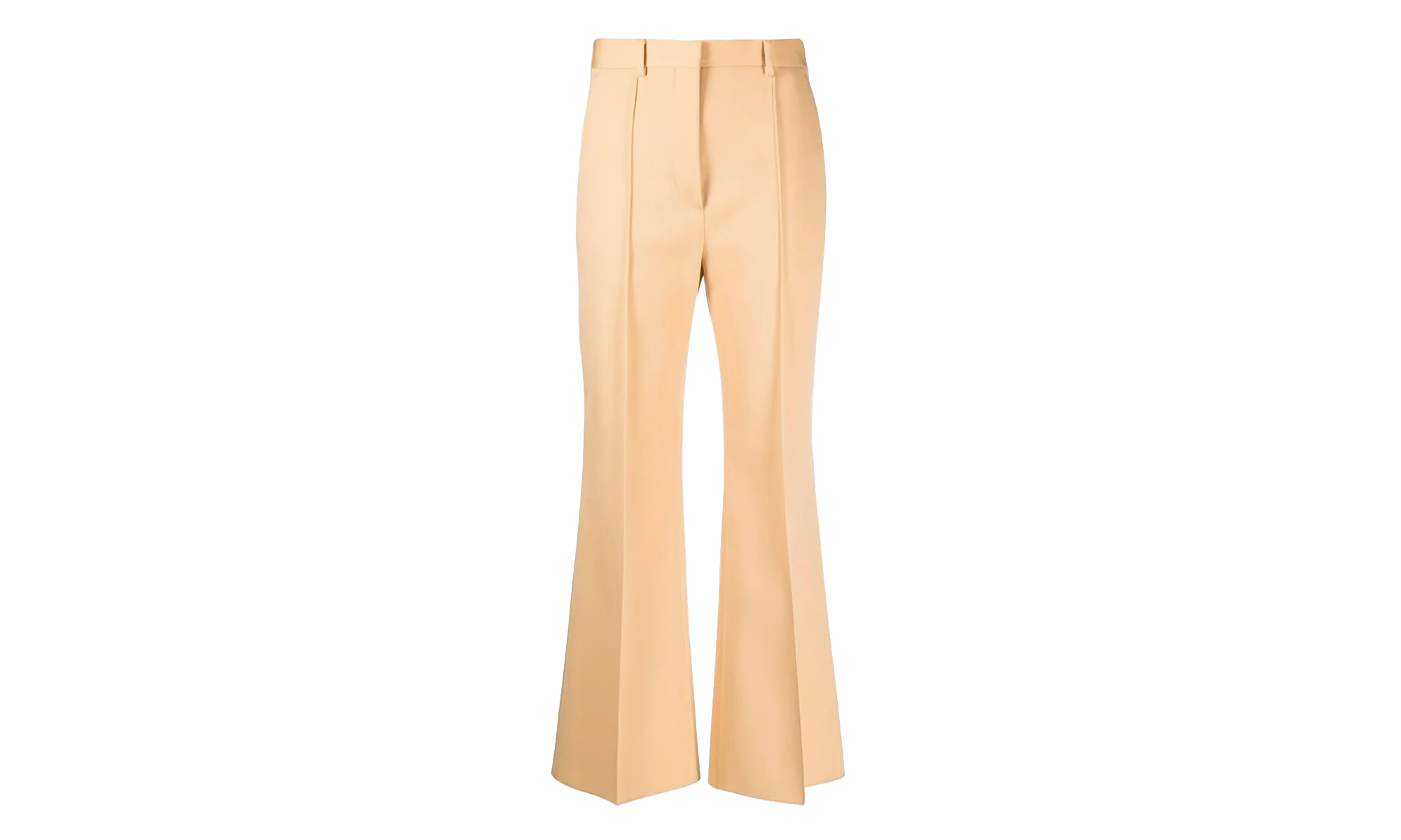 VIRGIN WOOL FLARED TROUSERS "EGGSHELL" RW TR0014 4885 P23 004