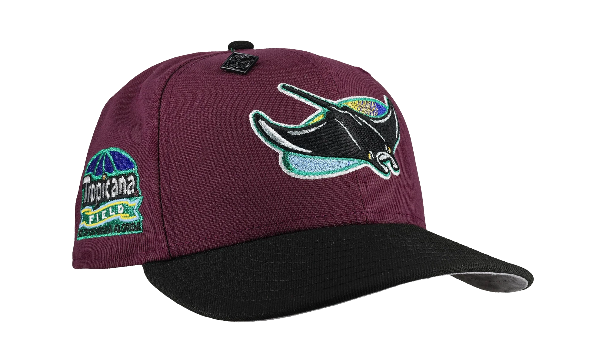 59FIFTY Tampa Bay Rays Tropicana Field Fitted Hat "Plum / Black" NE391