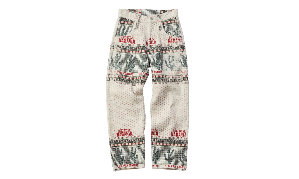 Naranja Double Cloth Denim Pants "Beige" 963576