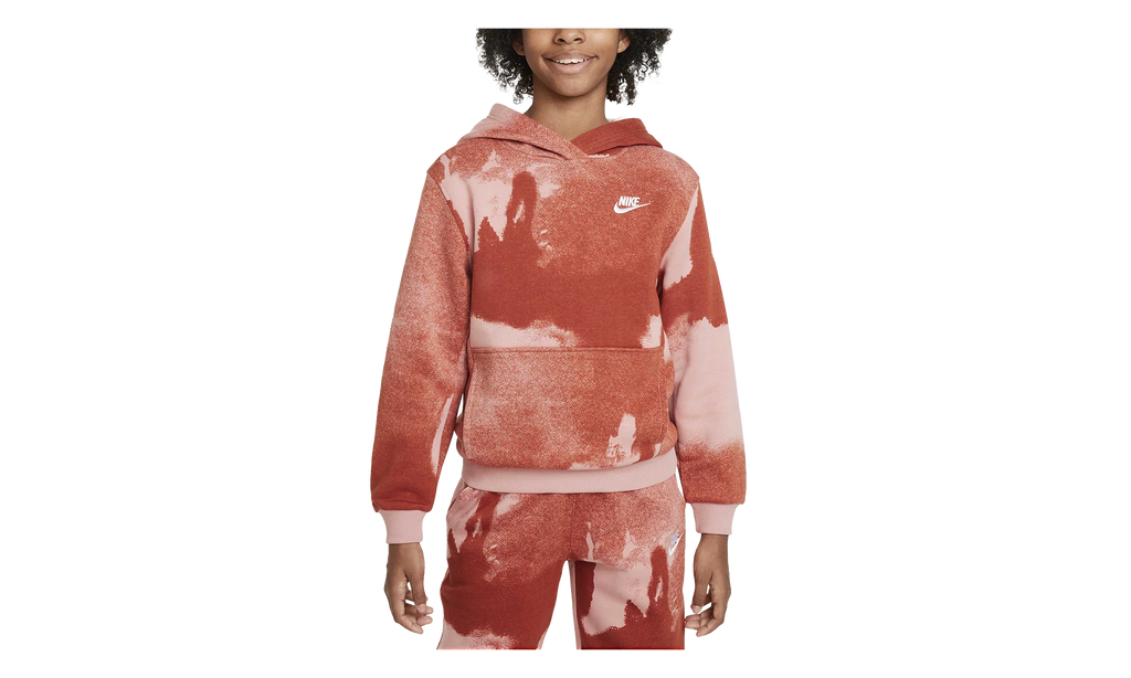 Sportswear Club Fleece Graphic Hoodie GS "Red Stardust" FD3170 618
