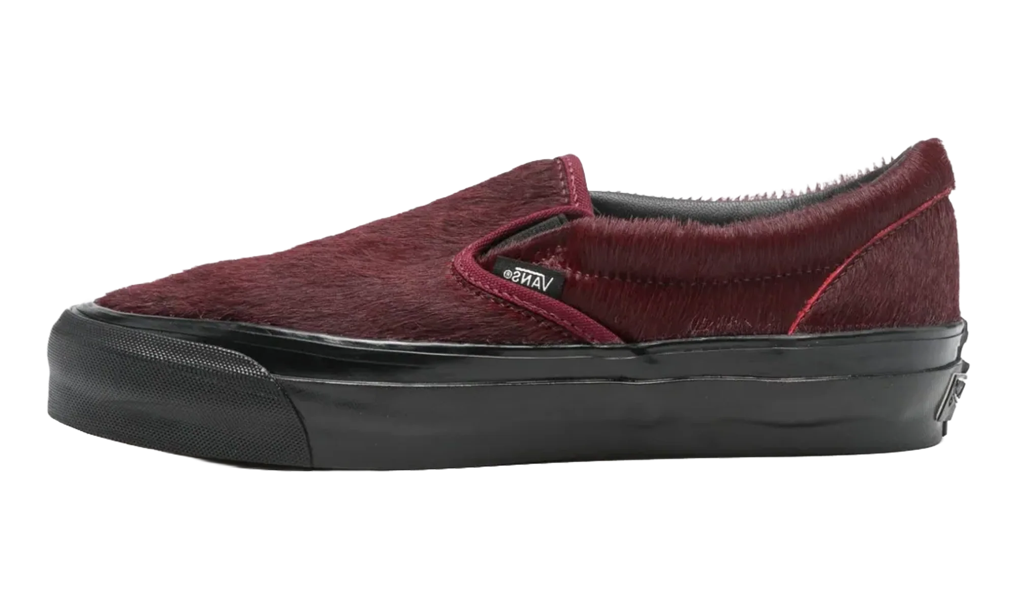 Classic Slip-On 98 LX "Pony Hair Burgundy Black" VN000EEZBRG