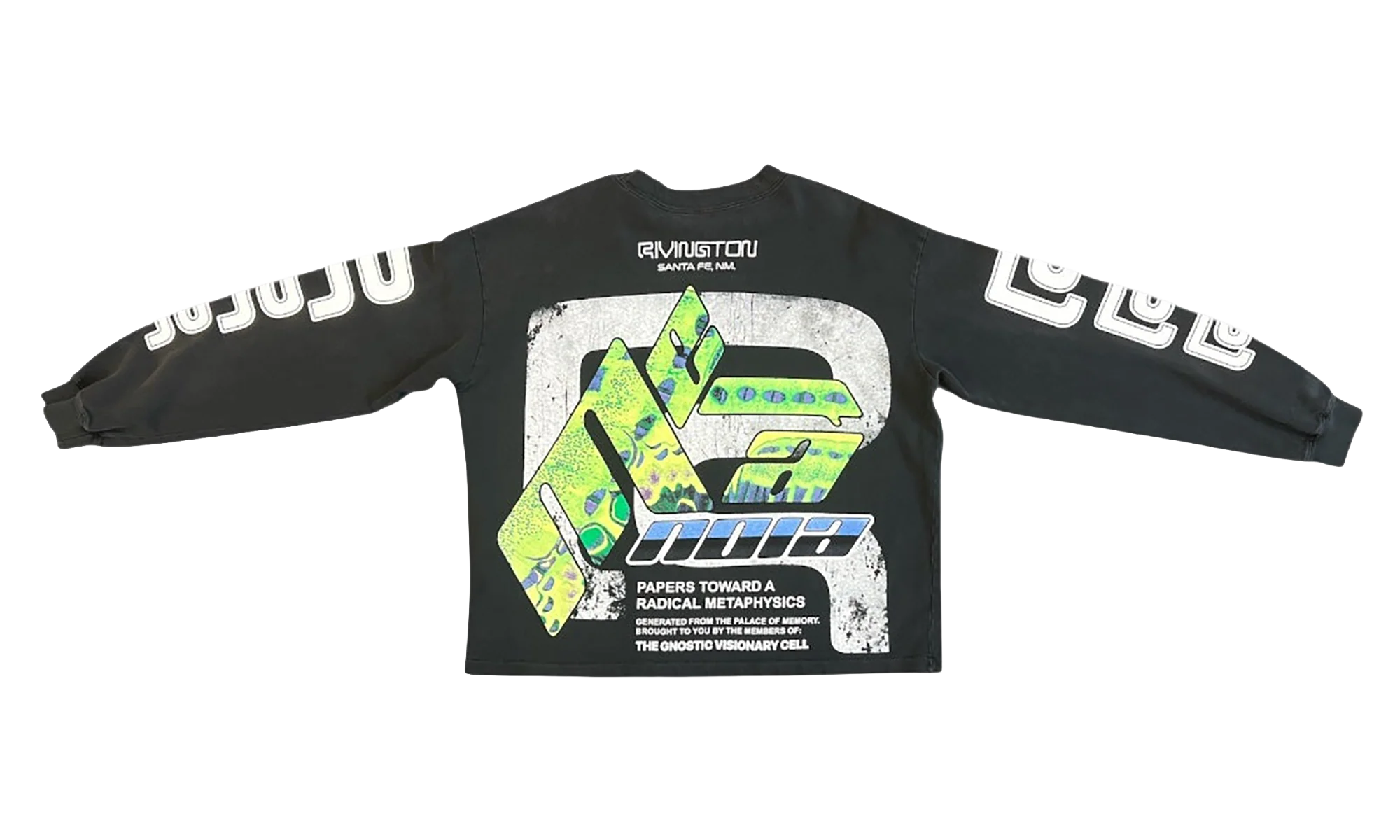 Radical Paper Garden Long-Sleeve Tee "Faded Black" RDCL LS06 FBLK