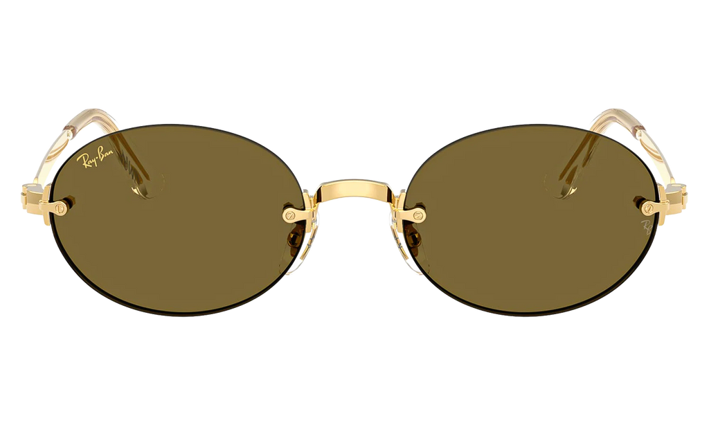 A$AP Rocky Rimless Oval "Arista / Brown Gold" 0RB3929 001/73