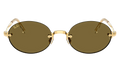 A$AP Rocky Rimless Oval "Arista / Brown Gold" 0RB3929 001/73