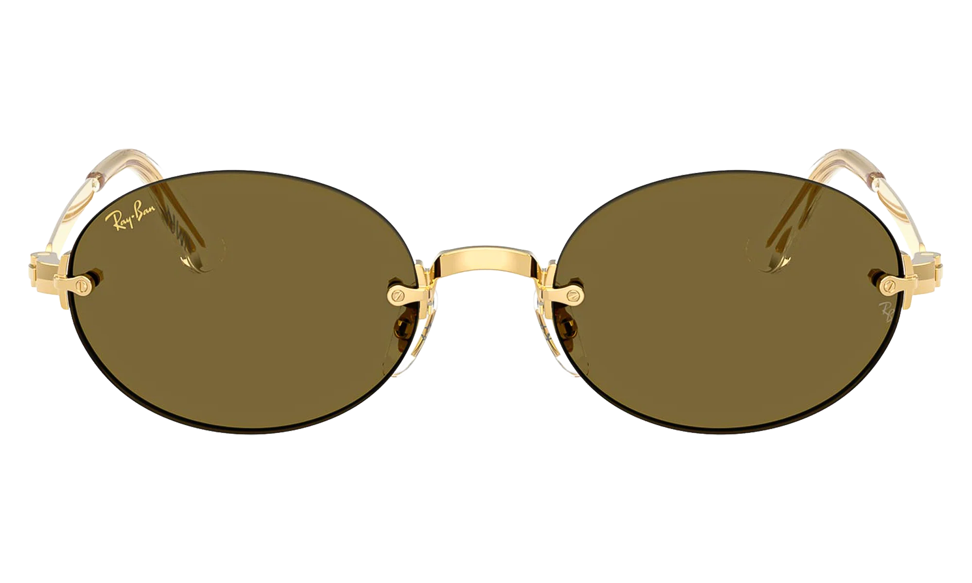 A$AP Rocky Rimless Oval "Arista / Brown Gold" 0RB3929 001/73