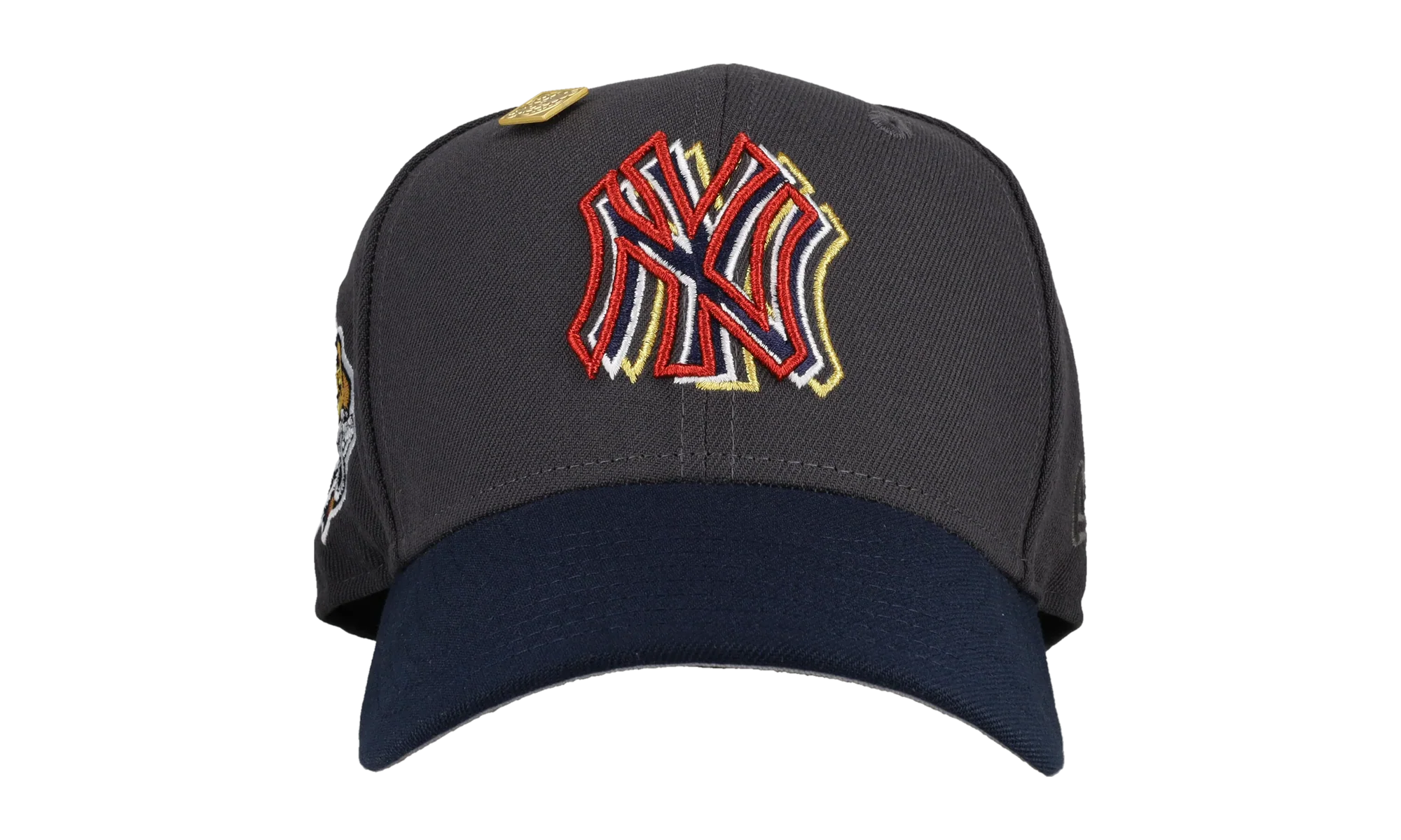 59FIFTY New York Yankees 3D Metallic 1999 WS Fitted Hat "Graphite / Navy" 123451299623