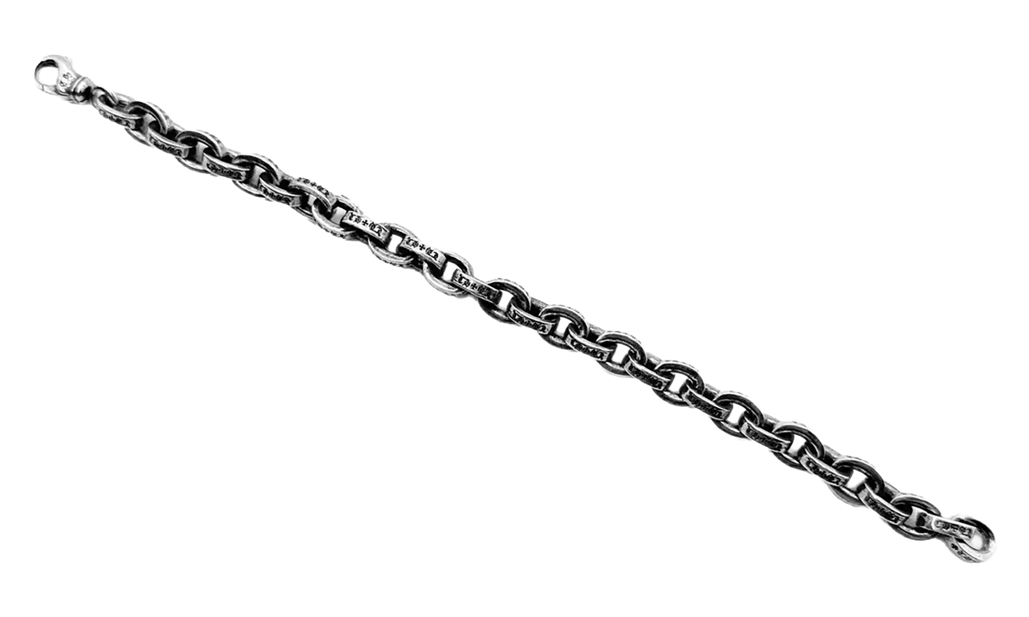 XL Paper Chain Bracelet "8 inch - Sterling SIlver" CHRM0960