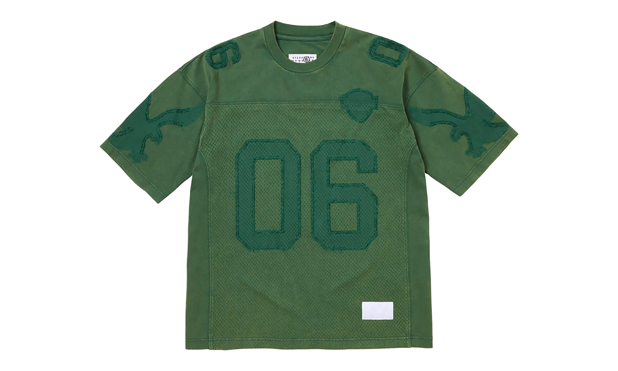 MM6 Maison Margiela Cotton Football Jersey "SS26 - Green" SU27176