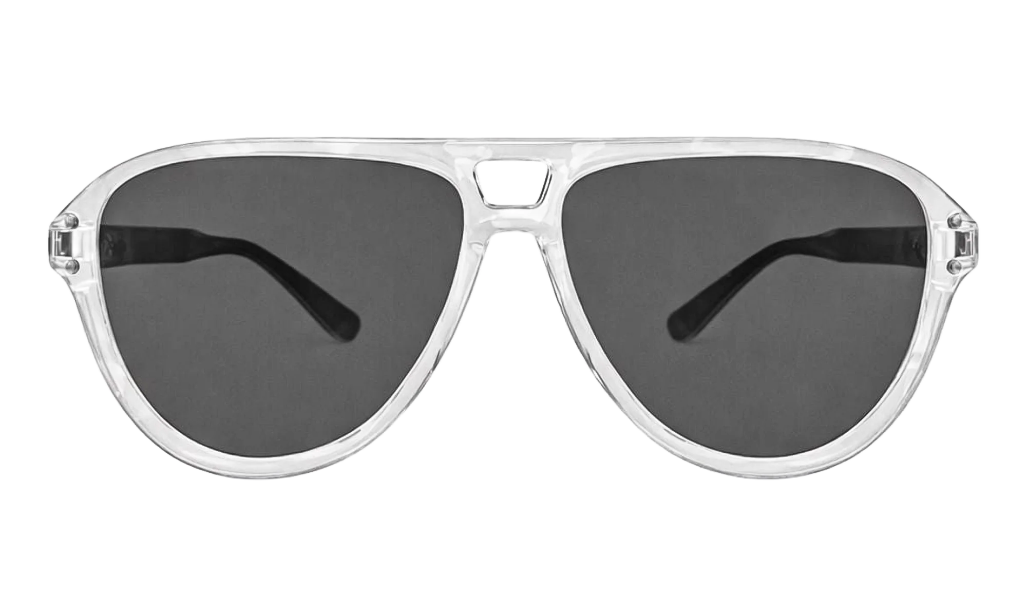 Aviator Logo Sunglasses "White / Black / Silver" XA41764AC WBS