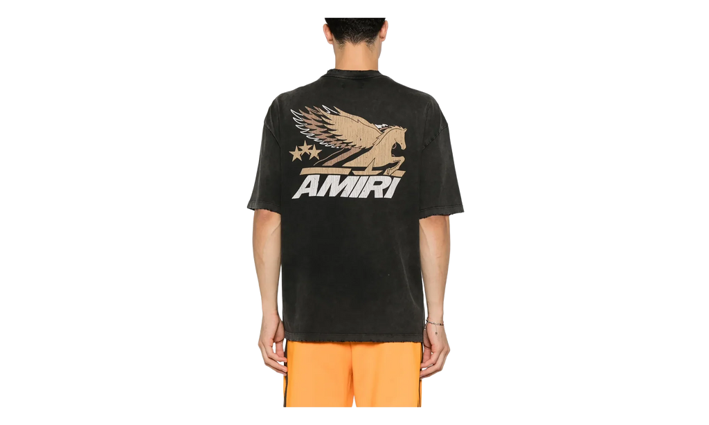 Vintage Pegasus Logo Short Sleeve T-Shirt "Black" AMJYTE1142 001