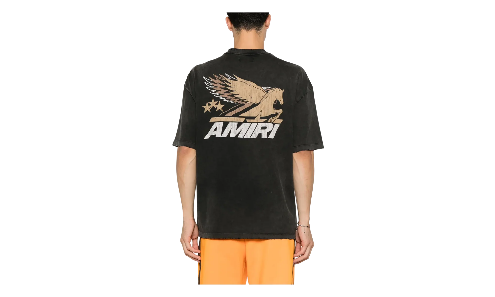 Vintage Pegasus Logo Short Sleeve T-Shirt "Black" AMJYTE1142 001
