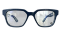 Vagillionaire II Sunglasses "Peacock Navy - Silver" CHRM0995