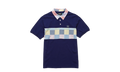 South Hampton Seersucker Patchwork Polo Shirt "Navy" 1542K3855 NVY