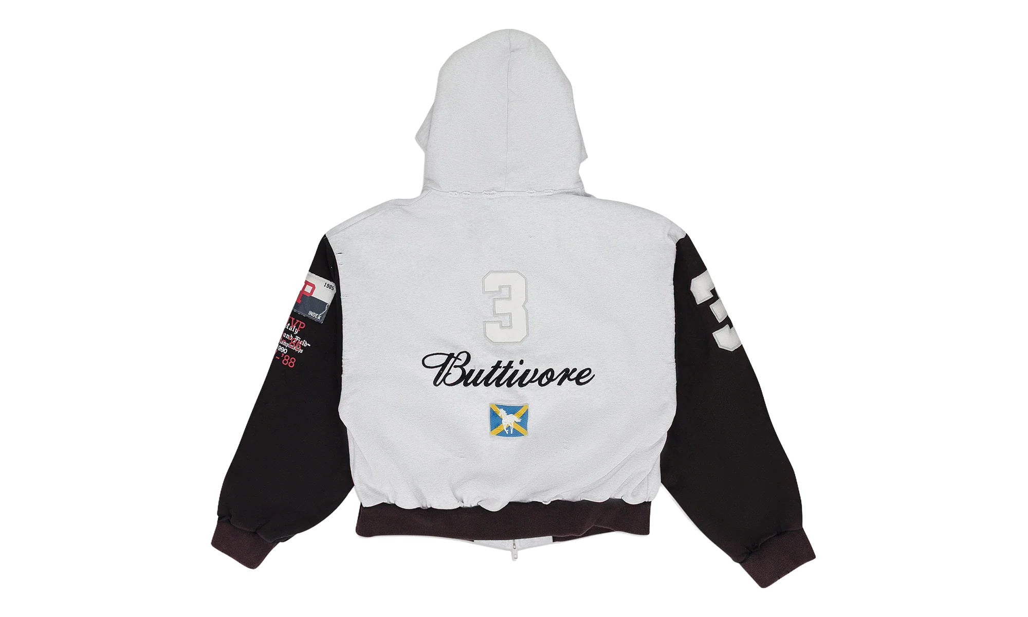 Buttivore Zip Hoodie "White" PI00008