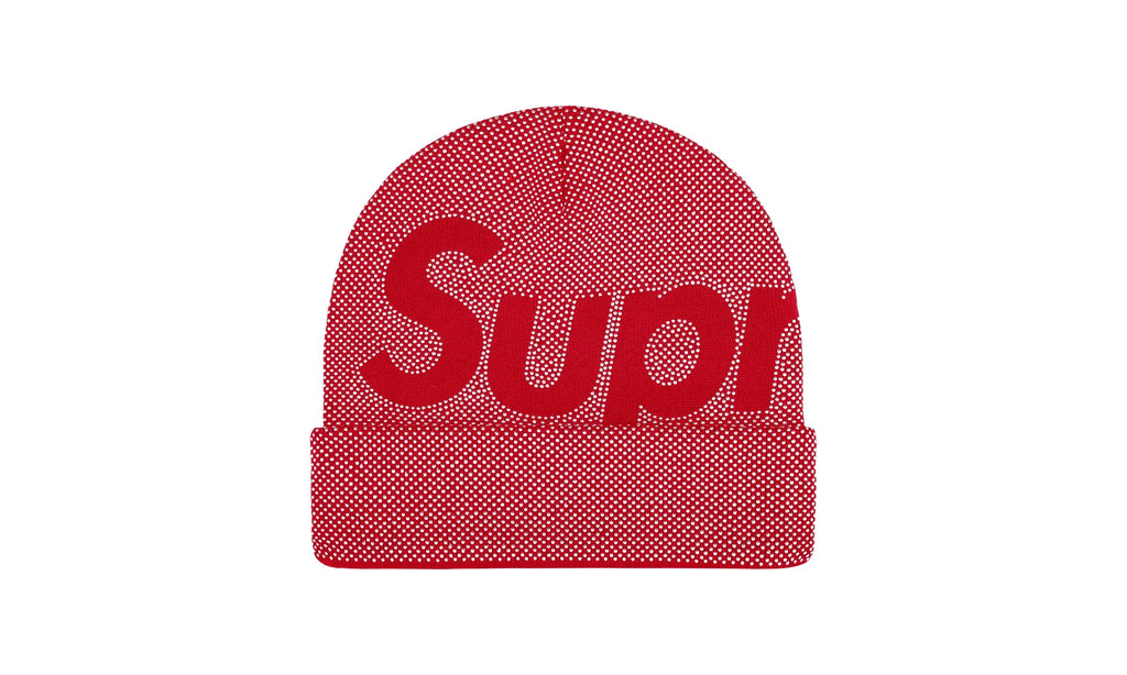 Studded Knockout Big Logo Beanie "FW25 - Red" SU26790